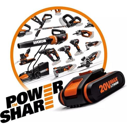 Bateria 20v 2,0ah - Worx - Wa35511 - Powershare