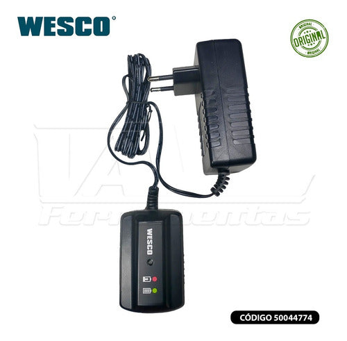 Carregador De Bateria Wesco 18v Ws2938/2937/todas Wesco 18v