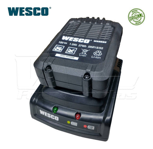 Carregador De Bateria Wesco Ws9897 P/ Parafusadeira Ws2801
