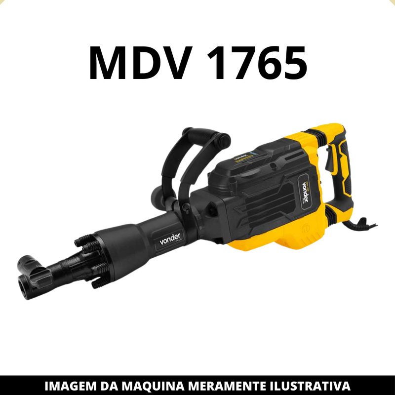Par de escovas de Carvão para Martelo Demolidor MDV1765