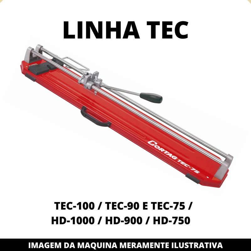 Carro Guia Para Cortadora Cortag Tec-100 / Tec-90 E Tec-75