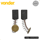 Dois Pares Escovasde Carvão p Lixadeira Parede Vonder LPV925