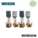 Dois Pares De Escova  De Carvão  P/politriz Wesco Ws4504k/ku