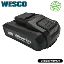 Bateria 18v 2.0Ah  para Ferramentas Wesco WS9970