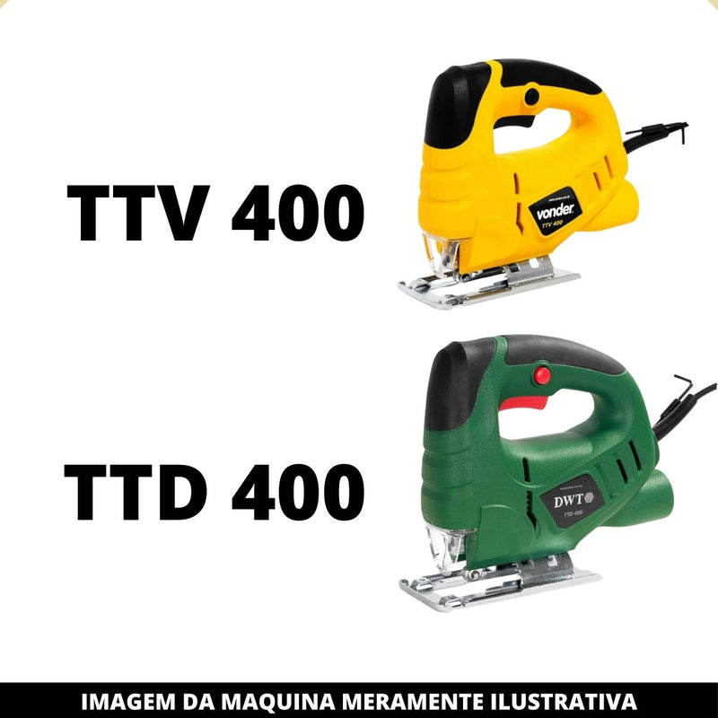 Dois Pares Escova De Carvão P/ Serra Tico-tico Vonder Ttv400