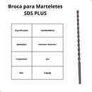 Broca 12mm Longa p/ Martelete SDS PLUS 12x350mm Makita D-65165