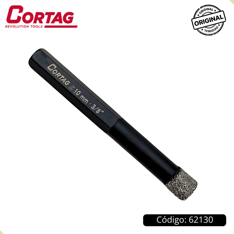 Broca Diamantada 10mm 3/8" Cortag (62130)