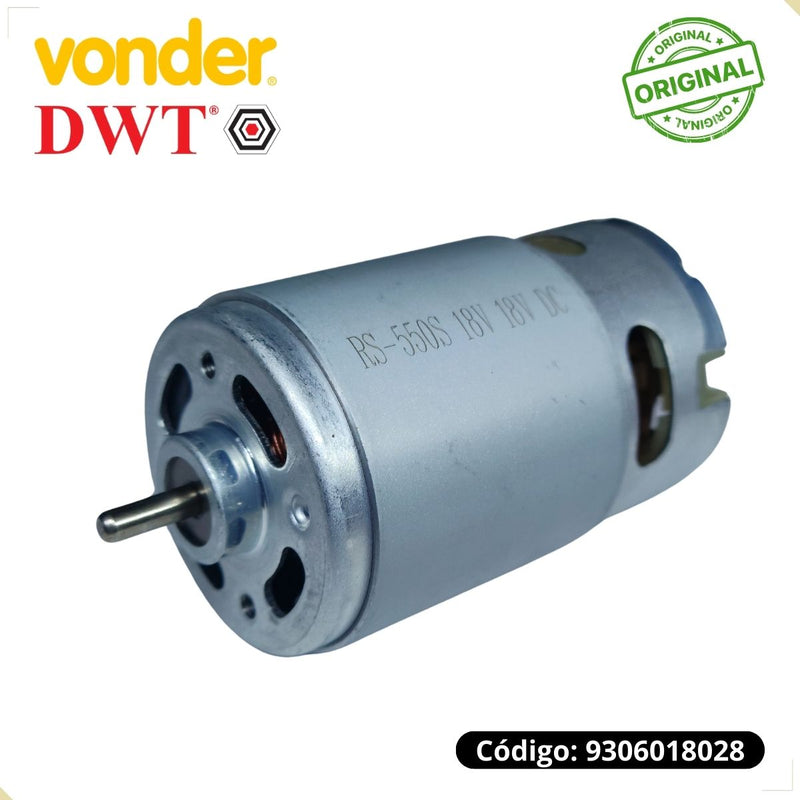 Motor e Pinhão 18v P/ Parafusadeira a Bateria 18v Pfv018 Vonder e Pfd018 dwt