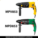 Dois Pares Esc. De Carvão P/ Martelete Vonder Mpv853/mpd853