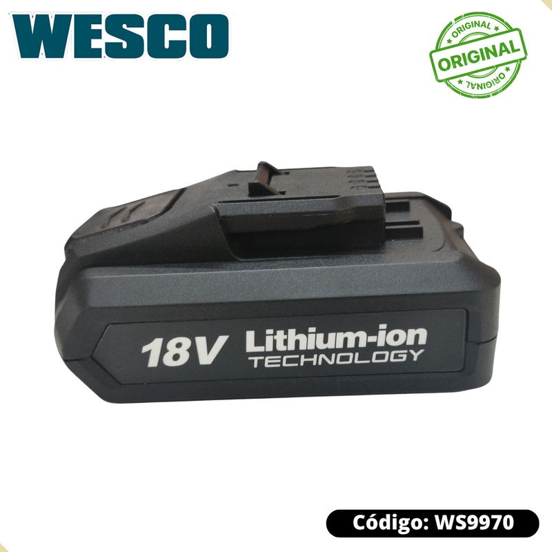 Bateria 18v 2.0Ah  para Ferramentas Wesco WS9970