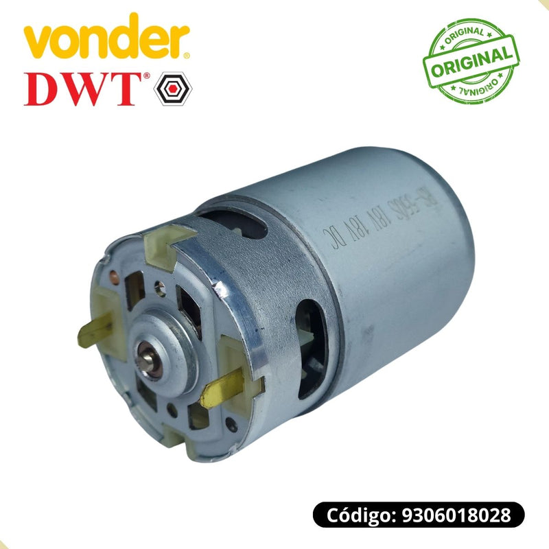 Motor e Pinhão 18v P/ Parafusadeira a Bateria 18v Pfv018 Vonder e Pfd018 dwt