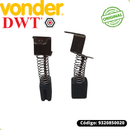 Par de escovas de Carvão P/Chave Impacto CIV850 e AWT CI850