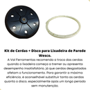 Kit Disco e Cerdas p/ Lixadeira de Parede Ws4463 Wesco