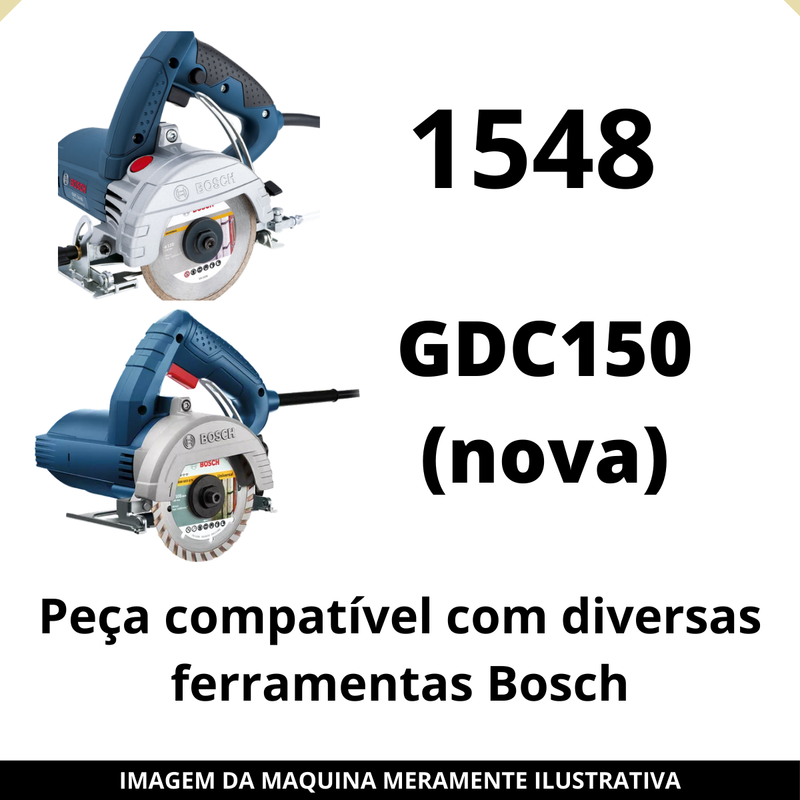 Induzido 220V p/ Serra Mármore Bosch GDC150 1548 15E8 GWS700