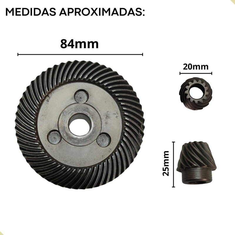 Engrenagem e Pinhão p/ Esmerilhadeira Vonder EAV2609