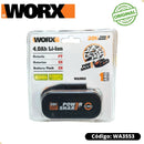 Bateria 20v 4ah Wa3553. Li-ion Para Ferramentas Worx Todas
