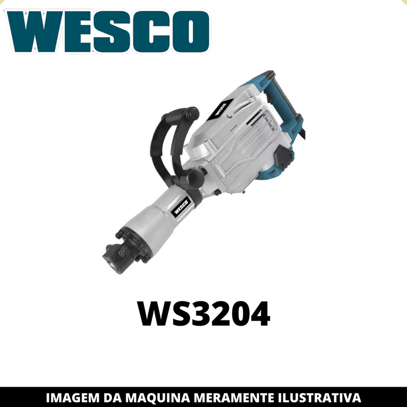 Par de Escovas de Carvão P/Martelete WS3204 WESCO