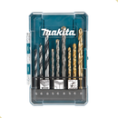 Kit Brocas 9pç Makita - Metal, Concreto e Madeira D-71962
