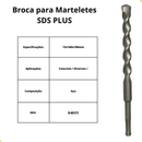 Broca 13mm p/ Martelete SDS PLUS 13x160 Makita D-65171