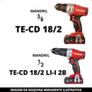 Motor E Pinhão Para Parafusadeira Einhell Te-cd 18/2 Li 18v