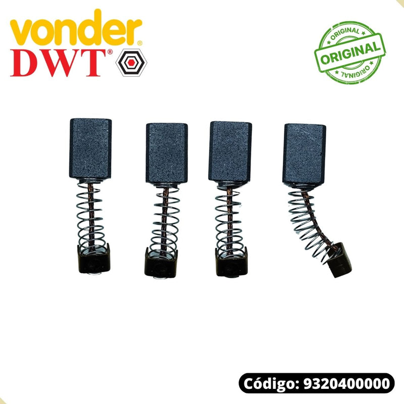 Dois Pares Escova De Carvão P/ Serra Tico-tico Vonder Ttv400