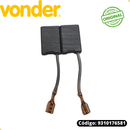 Par de escovas de Carvão para Martelo Demolidor MDV1765