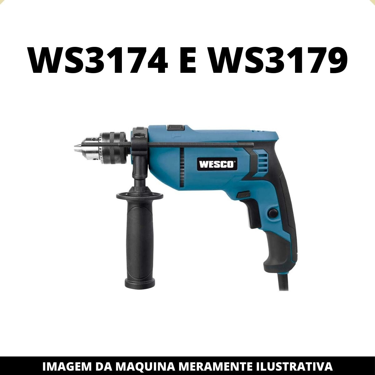 Interruptor (gatilho) Para Furadeira De Impacto Ws3174 Wesco