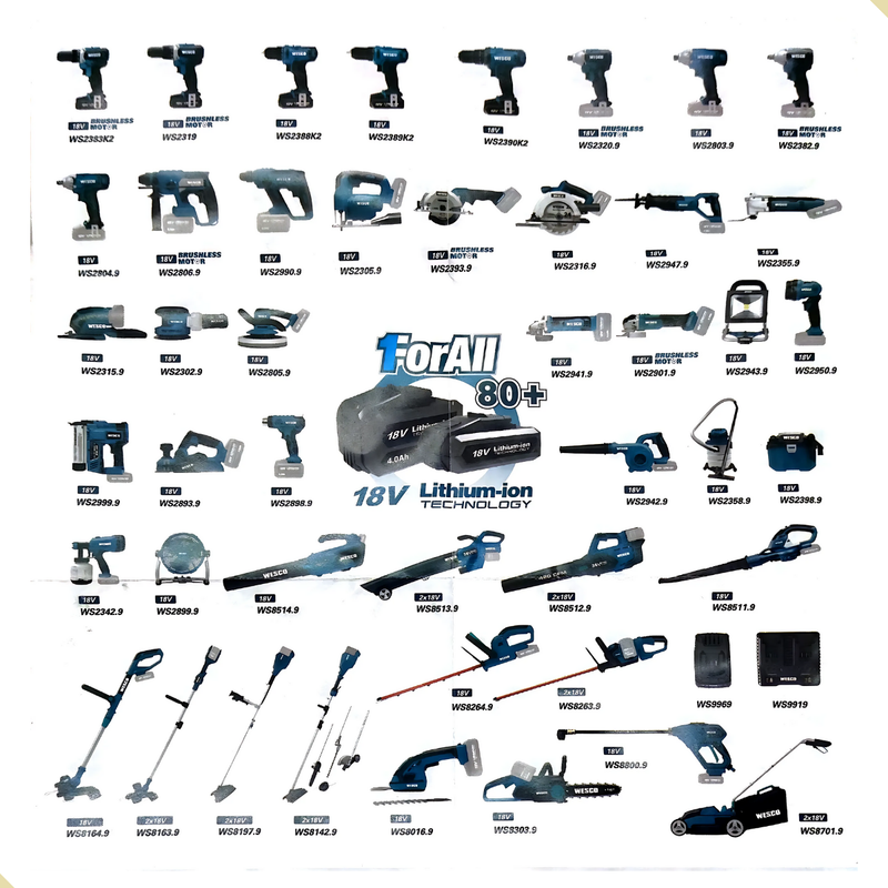 Bateria 18v 2.0Ah  para Ferramentas Wesco WS9970