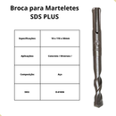 Broca 10mm p/ Martelete SDS PLUS 10x110mm Makita D-61656