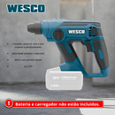 Martelete Rotativo Wesco a Bateria 18V SDS-Plus WS2990.9