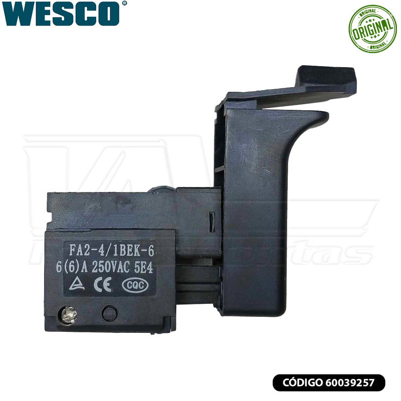 Interruptor p/ Martelete Wesco Ws3141 e WS3212 Wesco