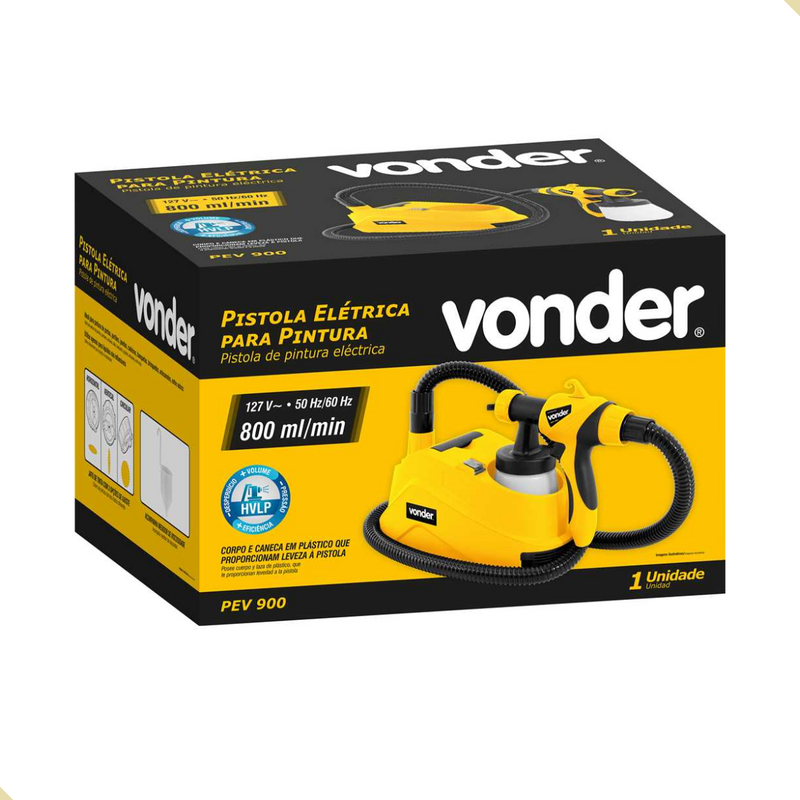Pistola para Pintura Elétrico  PEV 900 220 Vonder