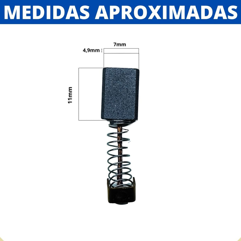 Dois Pares Escova De Carvão P/ Serra Tico-tico Vonder Ttv400