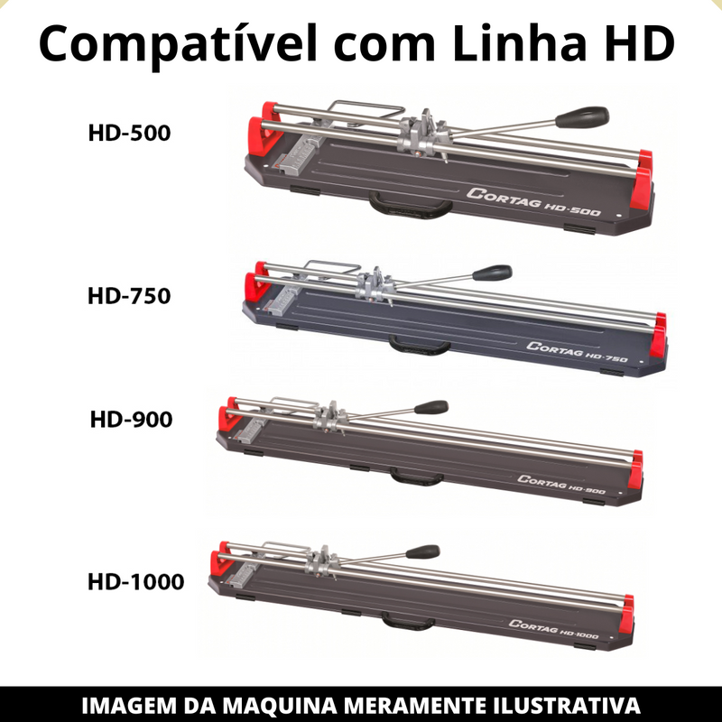 Régua (barra) De Encosto p/ Cortador Linha HD Cortag