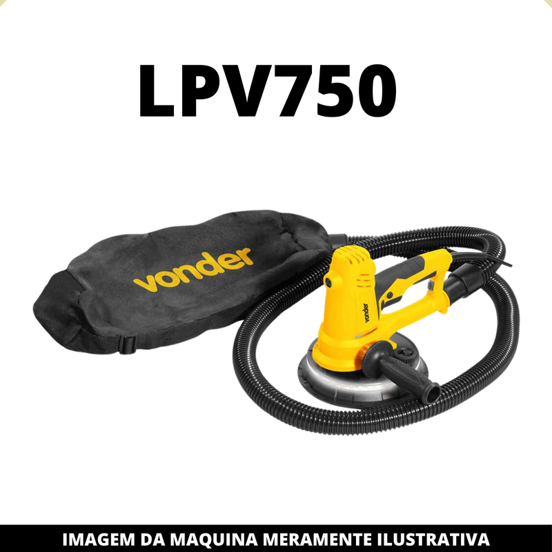 Induzido 110v p/ Lixadeira de parede Vonder LPV750 e DWT LPD