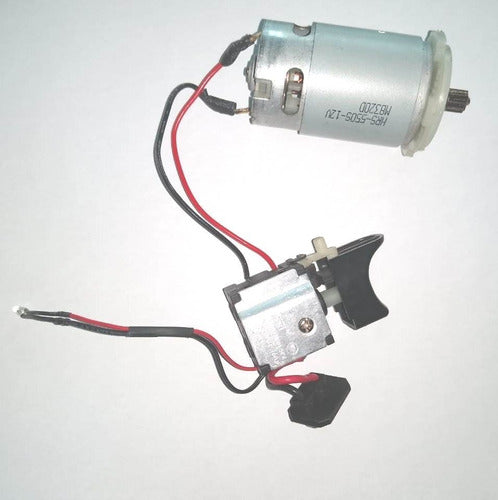 Kit Motor E Pinhão 12v Ws2532 Com Interruptor (gatilho)