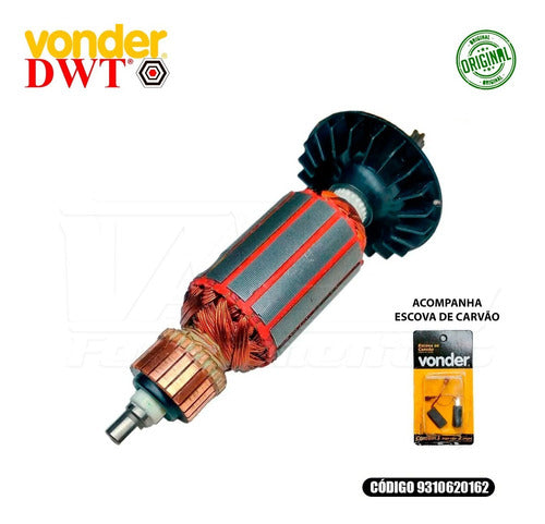 Rotor (induzido) 110v P/martelete Vonder Mpv620 E Dwt Mpd620