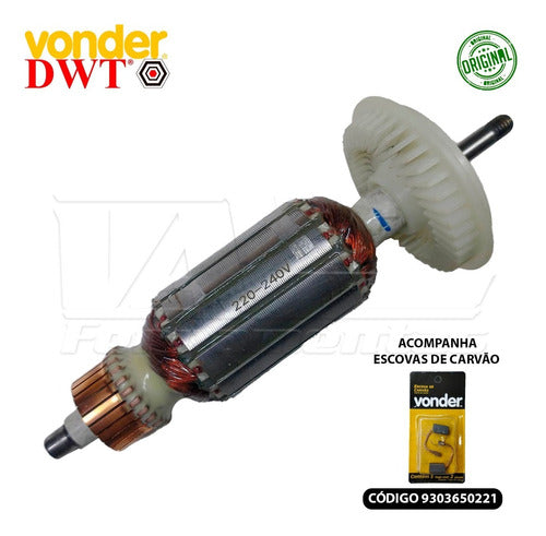 Rotor Induzido 220v P/ Esmerilhadeira Vonder Eav650/ead650