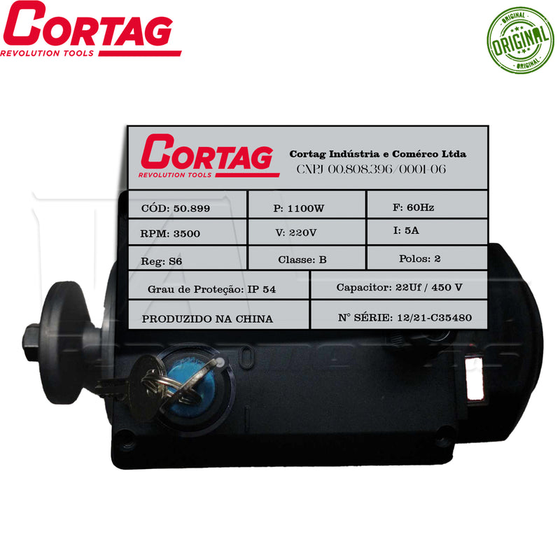 Motor p/ Cortador Zapp 1250 e Chave Magnética Cortag