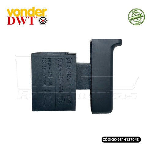 Interruptor Para Politriz Vonder Pav1307 Dwt Op13-180tv
