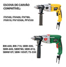 Dois Pares De Carvão P/furadeira Vonder Sbm-1050t E Outros