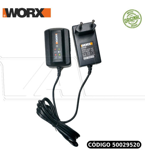 Carregador De Baterias Worx Wa3760 20v  P/todos Modelos Worx