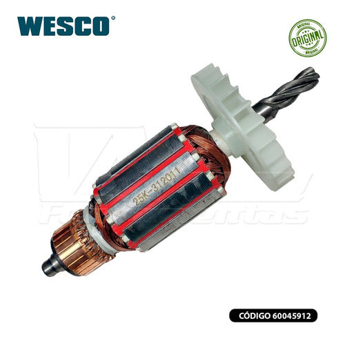 Rotor (induzido) Para Martelete Wesco Ws3161ku 110v