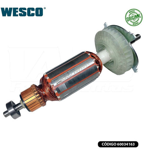 Rotor Induzido 220v P/ Esmerilhadeira Wesco Ws4700