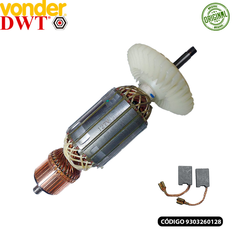 Rotor Induzido 110v p/ Esmerilhadeira Vonder Eav2600/Ead2600