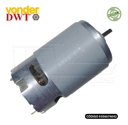Motor 12v Para Parafusadeira Vonder Pfv074 Dwt Pfd074