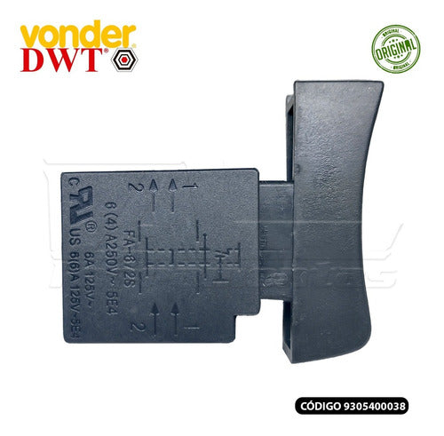 Interruptor (gatilho) 110v P/ Serra Tico Tico Vonder Ttv400