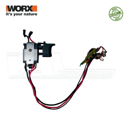 Interruptor (gatilho) Completo Martelete Worx 12v Wx382.3