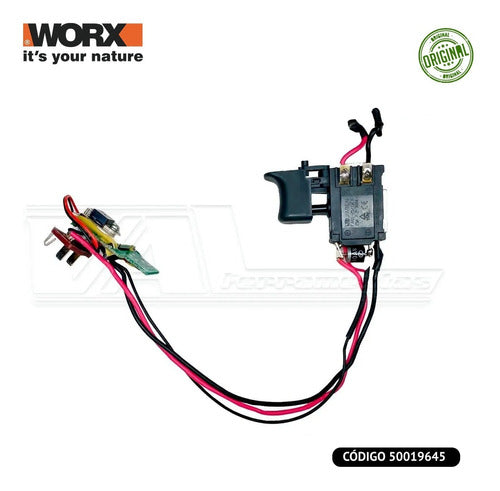 Interruptor (gatilho) Completo Martelete Worx 12v Wx382.3