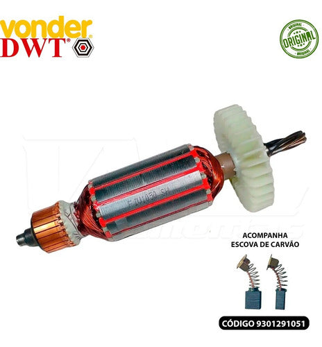 Rotor Induzido P/furadeira Vonder Fiv1050 E Dwt Fid1050 110v